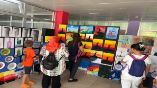 Çocukların hayal gücü sergiye taşındı