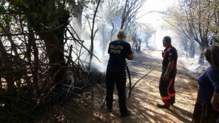 Çöpleri yakmak isterken meyve bahçelerini küle çevirdi