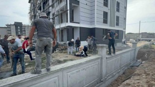 Çorluda 5. kattaki iskeleden düşen işçi hayatını kaybetti