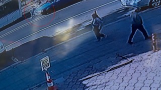 Çorluda otomobil yayaya çarptı