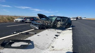 Çorluda zincirleme kaza: 6 yaralı