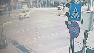 Çorumda otomobille motosiklet çarpıştı: 1 yaralı