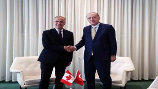 Cumhurbaşkanı Erdoğan,  Kanada Başbakanı Carneyi kabul etti