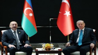 Cumhurbaşkanı Erdoğan, Azerbaycan Cumhurbaşkanı Aliyevle görüştü