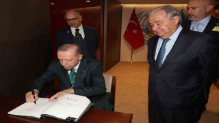 Cumhurbaşkanı Erdoğan, BM Genel Sekreteri Guterres ile görüştü