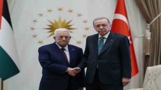 Cumhurbaşkanı Erdoğan, Filistin Devlet Başkanı Abbas ile görüştü