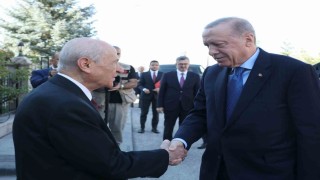 Cumhurbaşkanı Erdoğan, MHP Lideri Bahçeli ile bir araya geldi