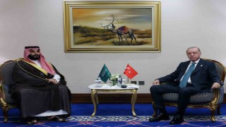 Cumhurbaşkanı Erdoğan, Suudi Arabistan Veliaht Prensi Selman ile görüştü