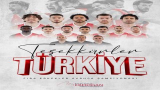 Cumhurbaşkanı Erdoğandan A Milli Erkek Basketbol Takımına tebrik