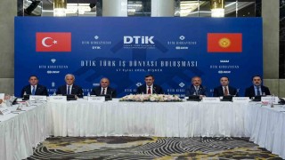 Cumhurbaşkanı Yardımcısı Yılmaz, Kırgızistanda Türk iş insanlarıyla buluştu