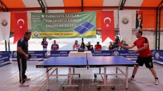 Denizli OSBde 6. Geleneksel Masa Tenisi Turnuvası başladı