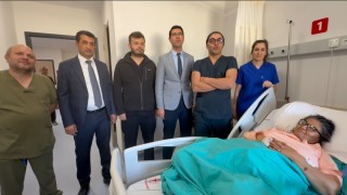Deprem sonrası yeniden yapılan Nurhak Devlet Hastanesinde ilk ameliyat