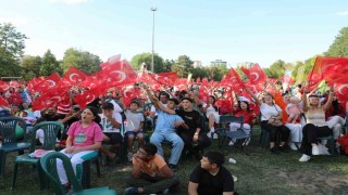 Dev ekranda milli maç heyecanı Kocasinanda yaşandı