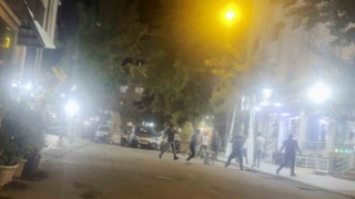 Diyarbakırda iki grubun tabureli kavgası kamerada