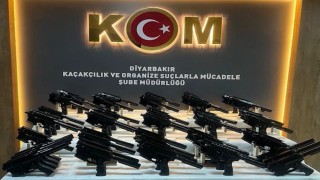 Diyarbakırda kaçakçılık operasyonlarında çok sayıda silah ve aparatı ele geçirildi: 6 tutuklama
