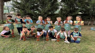 Doğa sevgisi minik kalplerde filizleniyor