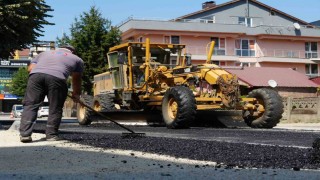 Düzcede kaldırımlar yenileniyor