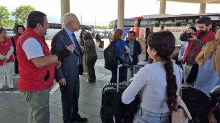 Düzcede üniversitelilere hoş geldin karşılaması