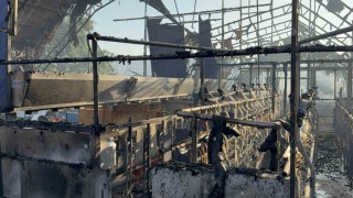 Düzcedeki orman yangınında keçi üretim çiftliği küle döndü