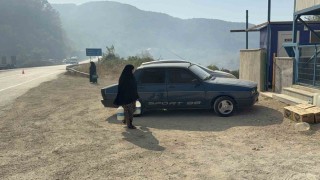 Düzceliler birlik oldu, yangına müdahale eden ekiplere tam destek verdi