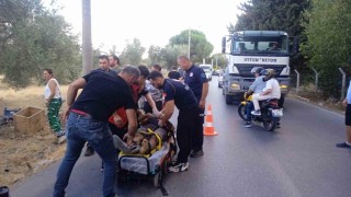 Edremitte trafik kazası: 1 yaralı