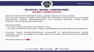 EGM, provokatif ve dezenformasyon içerikli paylaşımlar yapan 10 kişinin tutuklandığını duyurdu