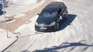 Ehliyetsiz sürücü dronlu polisten kaçamadı