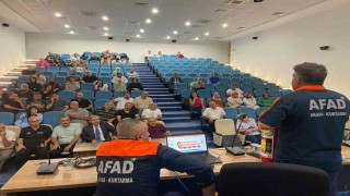 Elazığda afet farkındalık, yangın ve tahliye tatbikatı