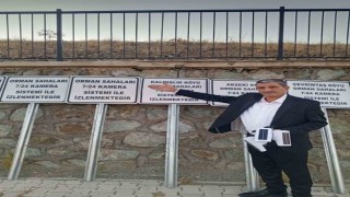 Elazığda alkışlanacak hareket: Muhtar ormanlık alanlara kamera sistemi taktırdı