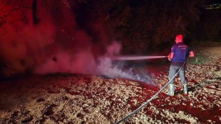 Elazığda bahçe yangını söndürüldü