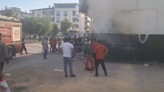 Elazığda depo yangını