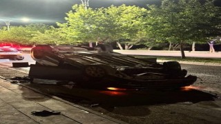 Elazığda otomobil takla attı: 2 yaralı