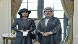 Emine Erdoğan, Japonya Altes Prensesi Mikasa ile görüştü