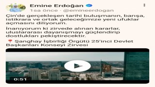 Emine Erdoğandan Çinde katıldıkları programlara ilişkin video paylaşımı: