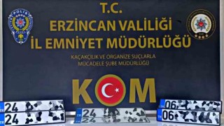 Erzincanda APP plaka operasyonu! 5 kişi gözaltına alındı