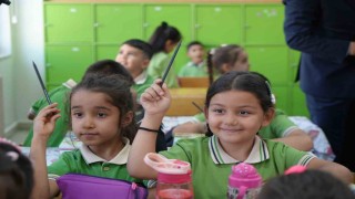 Erzincanda ilk ders zili çaldı