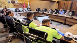 Erzincanda trafik toplantısı yapıldı