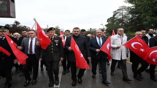 Erzurumda Gaziler günü dolayısıyla kortej yürüyüşü düzenlendi