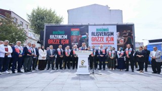 Esenlerli esnaf ve vatandaşlardan Gazze dayanışması