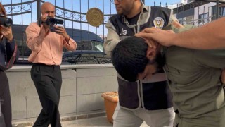 Eşini sokak ortasından döven şahıs adliyeye sevk edildi