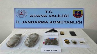 Evinde bir kilogram esrar ele geçirilen şüpheli tutuklandı