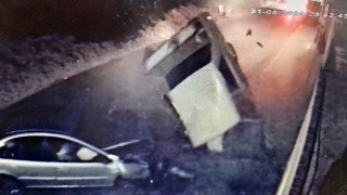 Feci kaza kameraya böyle yansıdı
