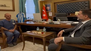 Fenomen çobandan Başkan Uçara çat kapı ziyaret