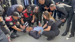 Gaziler Günü töreninde fenalaşan gazi hastaneye kaldırıldı