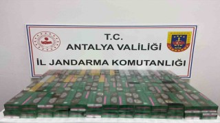 Gazipaşada 2 bin paket kaçak sigara ele geçirildi