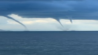 Giresun açıklarında hortum paniği