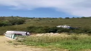 Giresun semalarındaki helikopter merak uyandırdı
