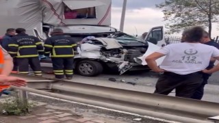 Giresunda trafik kazası : 1 ölü,1 yaralı