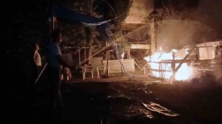 Giresunda yangında 1 ton fındık kül oldu