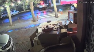 Güvenlik görevlisini görevi başındayken hayattan koparan kazanın görüntüleri ortaya çıktı